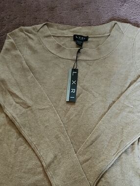 LXRI Lightweight Tan Sweater